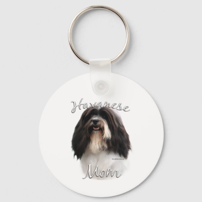 Havanese Mum 2 Key Ring (Front)