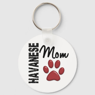 Havanese Mum 2 Key Ring