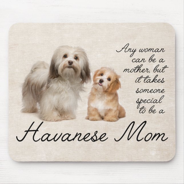 Havanese Mum Mousepad (Front)