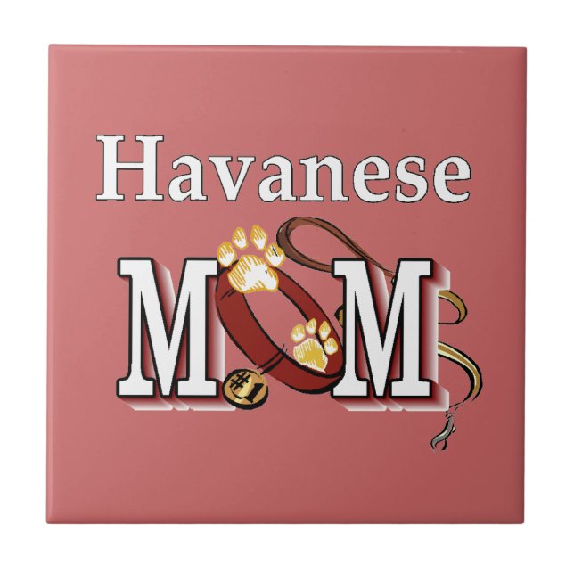 Havanese Mum Tile (Front)