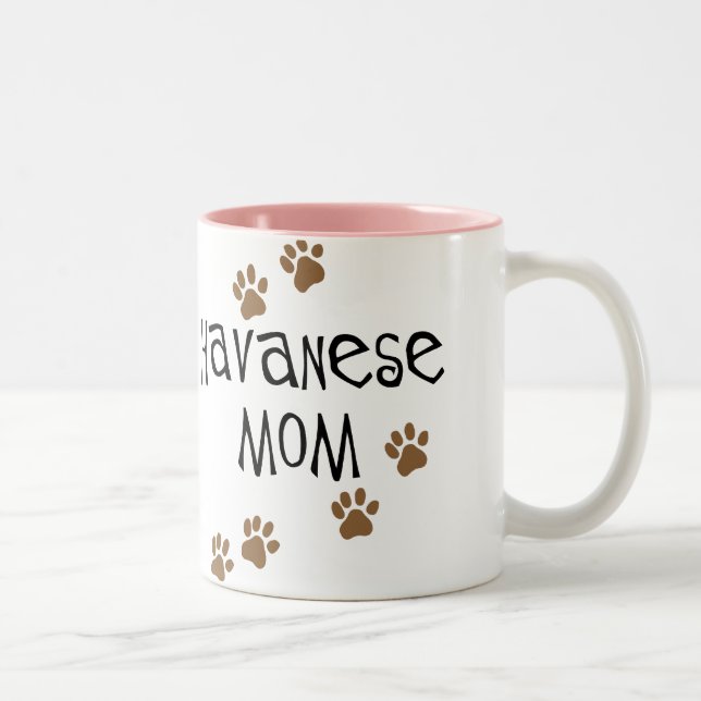 Havanese Mum Two-Tone Coffee Mug (Right)