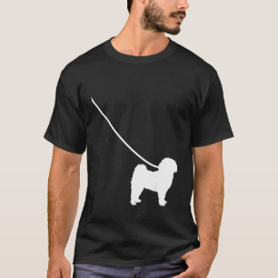Havanese on a Leash Dog  Mum Dad Pet Cute  Puppy T-Shirt