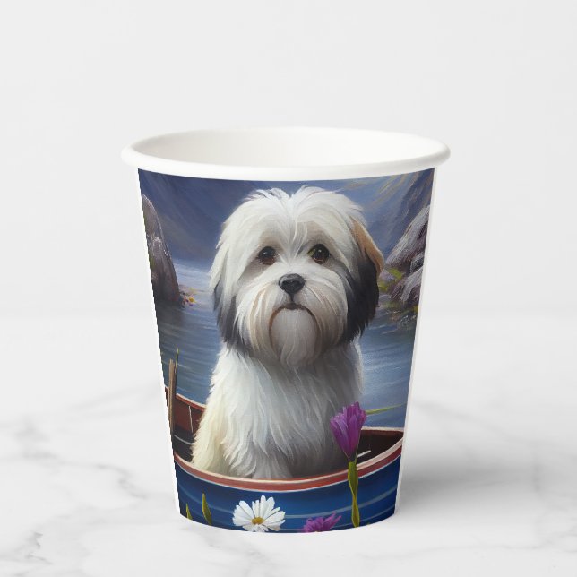 Havanese on a Paddle: A Scenic Adventure Paper Cups (Front)