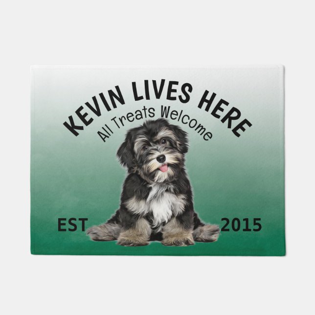 Havanese Personalised Dog Lover  Doormat (Front)