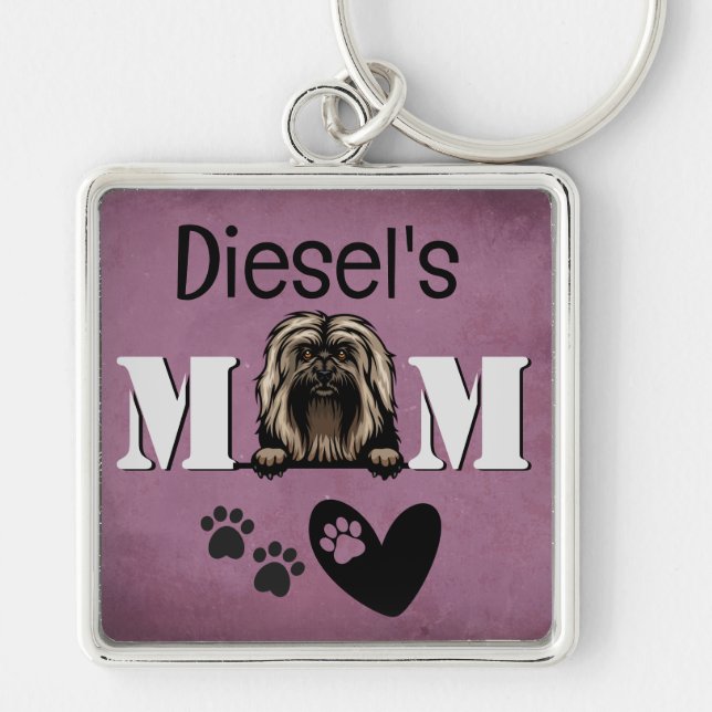 Havanese Personalised Peeking Keychain (Front)