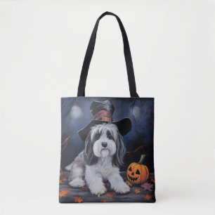 Havanese Pumpkins Halloween Scary Tote Bag