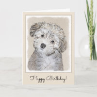 Havanese Puppy Painting - Cute Original Dog Art