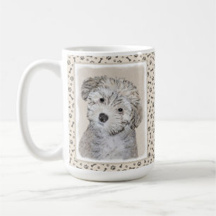 Havanese Puppy Painting - Cute Original Dog Art Coffee Mug