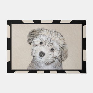 Havanese Puppy Painting - Cute Original Dog Art Doormat
