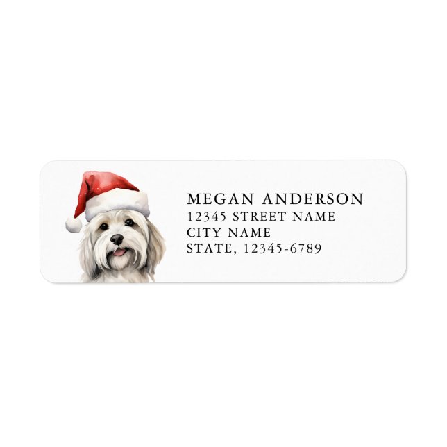 Havanese Return Address Labels (Front)