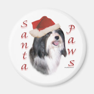 Havanese Santa Paws Magnet