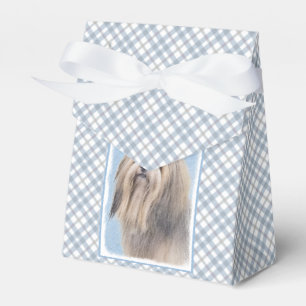Havanese (Silver) Painting - Cute Original Dog Art Favour Box