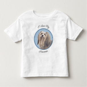 Havanese (Silver) Painting - Cute Original Dog Art Toddler T-Shirt