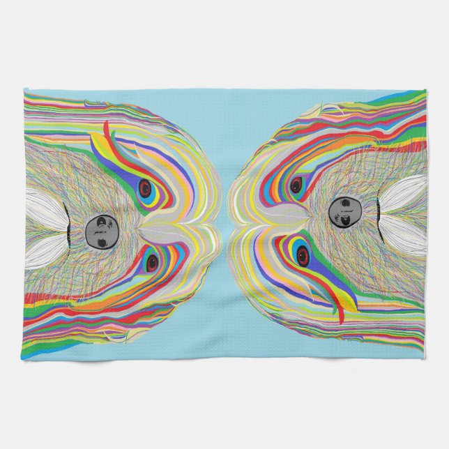 Havanese Tea Towel (Horizontal)