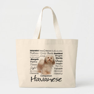 Havanese Traits Tote Bag