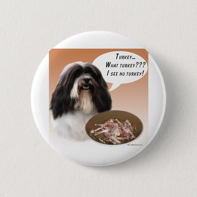 Havanese Turkey 6 Cm Round Badge (Front)