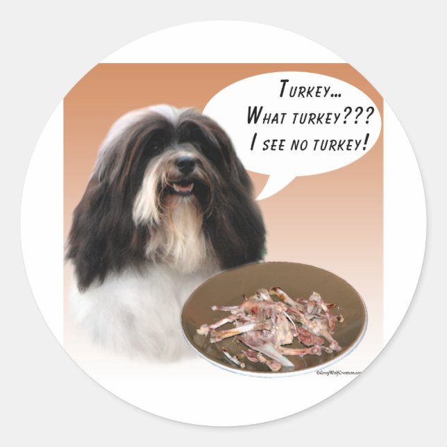 Havanese Turkey Classic Round Sticker (Front)