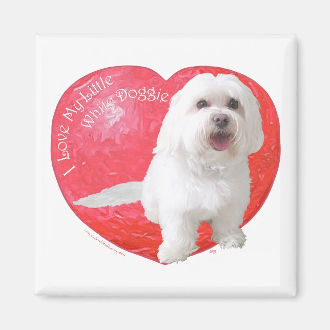 Havanese Valentine's Day Magnet (Front)