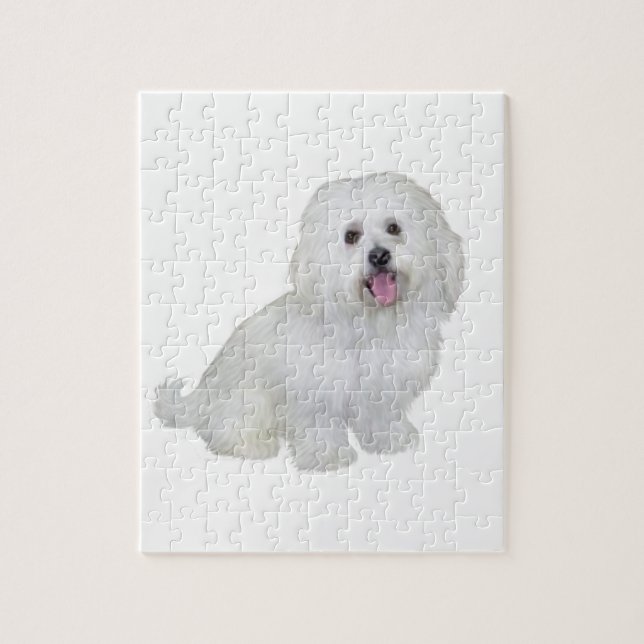 Havanese (white) jigsaw puzzle (Vertical)