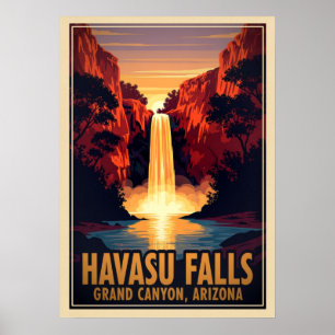 Havasu Falls Grand Canyon Arizona V02 Poster