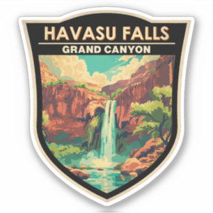 Havasu Falls Grand Canyon Travel Art Vintage