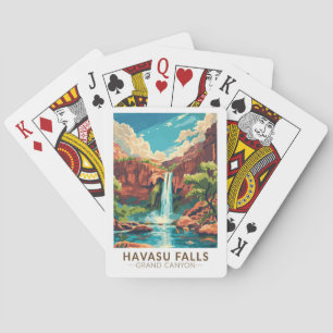 Havasu Falls Grand Canyon Travel Art Vintage Playing Cards