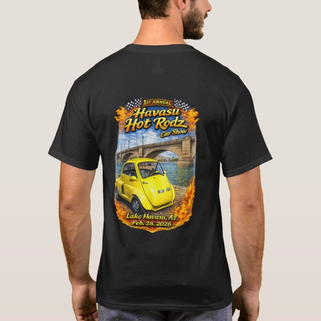 Havasu Hot Rodz car show 2026 T-Shirt T-Shirt (Back)