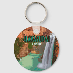 Havasupai Indian Reservation Arizona Mooney Falls Key Ring