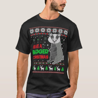 Have A Badger Christmas Gifts Ugly Sweater