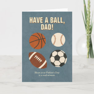 Have a Ball, Dad! Sports-Themed Father's Day Card