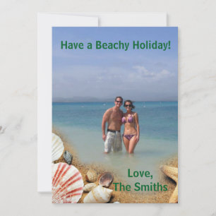 Have A Beachy Holiday!   Tropical Christmas Card