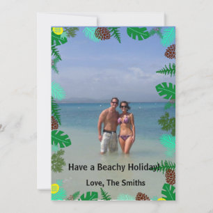 Have A Beachy Holiday!   Tropical Christmas Card