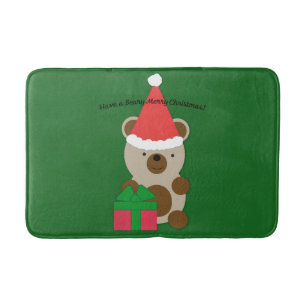 Have a Beary Merry Christmas Bear Bath Mat