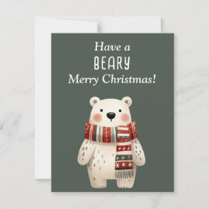 Have a Beary Merry Christmas! Invitation