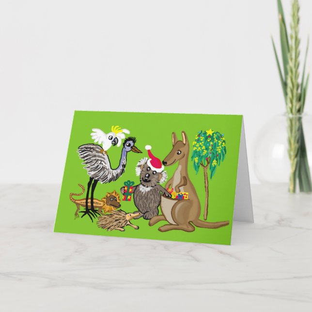 Have a beary Ozzie Christmas Holiday Card (Front)