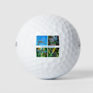 Have A Beautiful Birthday Artistic Dragonfly Golf Balls