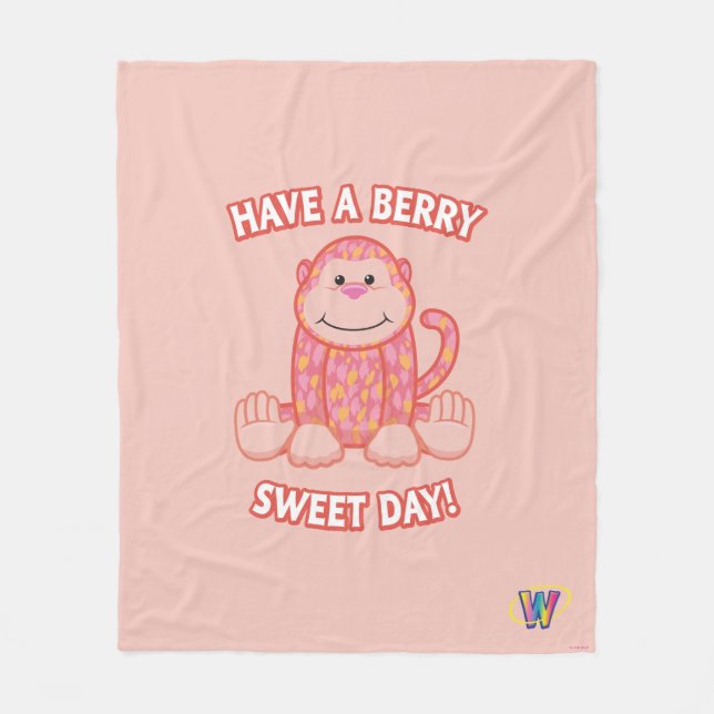 Have A Berry Sweet Day Fleece Blanket (Front)