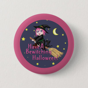 Have A Bewitching Halloween! 6 Cm Round Badge