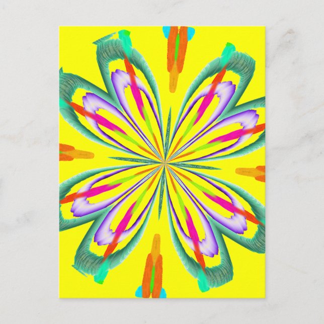 Have A Blast Abstract Postcard (Front)