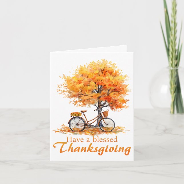 Have a Blessed Thanksgiving Greeting Card (Front)