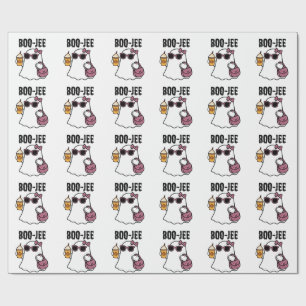 Have a Boo-jee Halloween Ghost Wrapping Paper