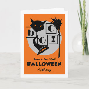 Have a Bootiful Halloween. Custom Name Halloween   Card