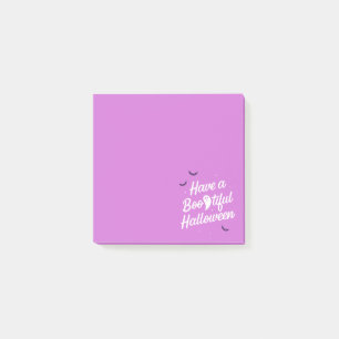 Have a Bootiful Halloween Post It Notes / Purple