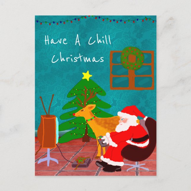 Have A Chill Christmas Postcard (Front)