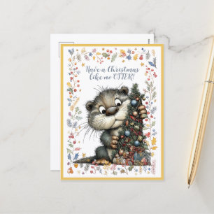 Have A Christmas Like No OTTER! Holiday Postcard