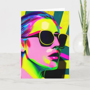 Have a Colourful Birthday   Abstract Art Card