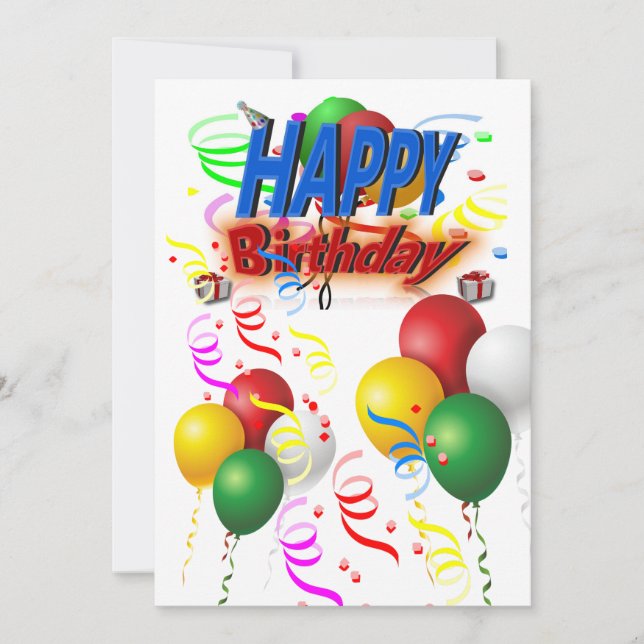 Have a Colourful Happy Birthday (Front)