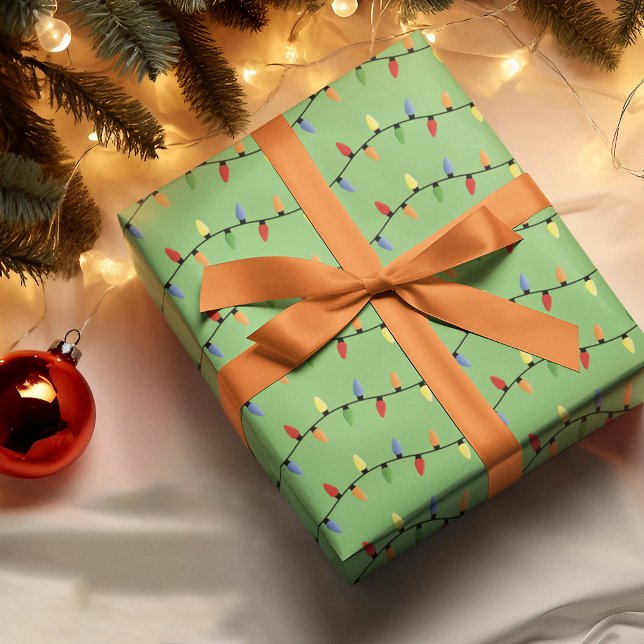 Have A Colourful String Lights Holiday Season Wrapping Paper (Creator Uploaded)