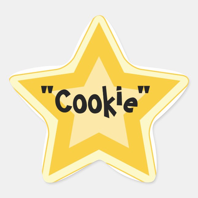 Have a Cookie - Sarcastic Gold Star Awards Star Sticker (Front)