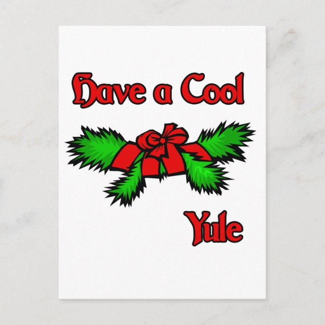Have a cool Yule Postcard (Front)